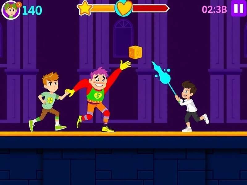 Holi Delight Dash competitive multiplayer mode Holi Delight Dash multiplayer gameplay showing four characters throwing colors